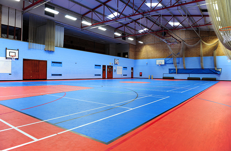 Flooring for a sports hall