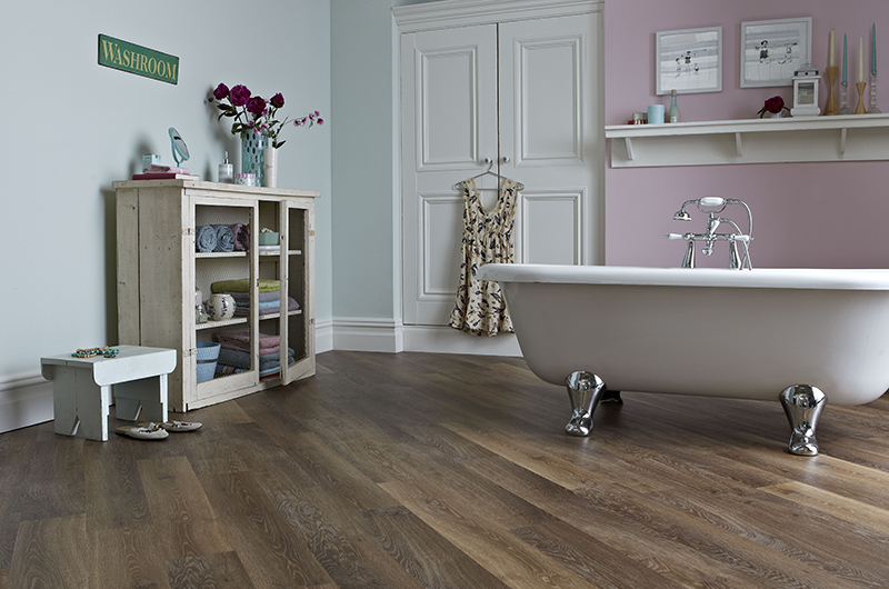 hardwood bathroom flooring