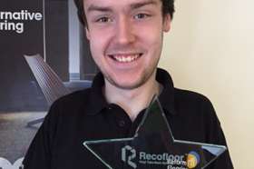 Benjamin Neale with Recofloor Champion Award